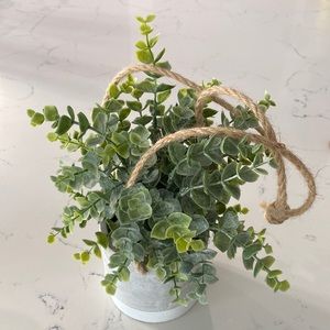 Hanging faux plant